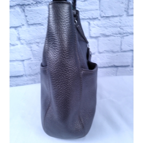 Vintage Warm Grey/Silver Brighton Shoulder Bag with Tassel - Picture 3 of 10